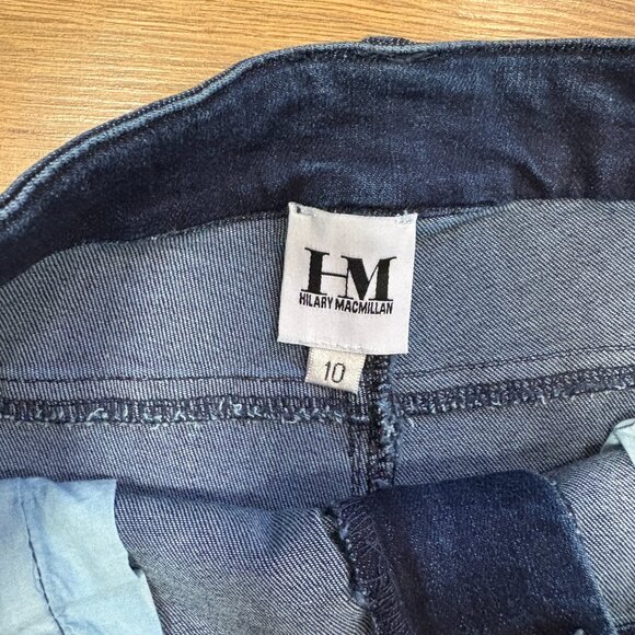 Hilary MacMillan Dark Wash Flounce Hem Jeans - Picture 4 of 5